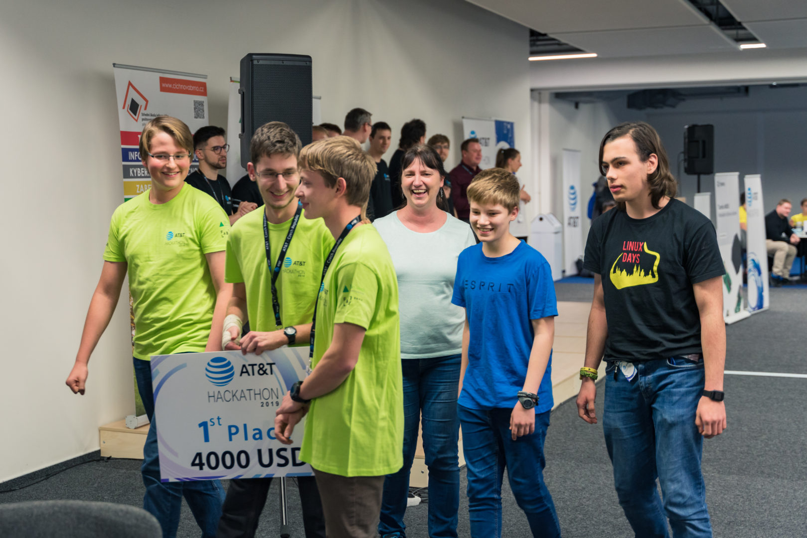 AT&T Hackathon 2019, Brno Czech Republic, 1st place "Pátek" team